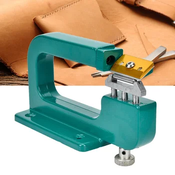 Macchina per la lavorazione della pelle Macchina per lo smussatura artigianale in pelle Riparazione della pelle Splitter Skiver Pelapatate Strumento per sbucciare la pelle