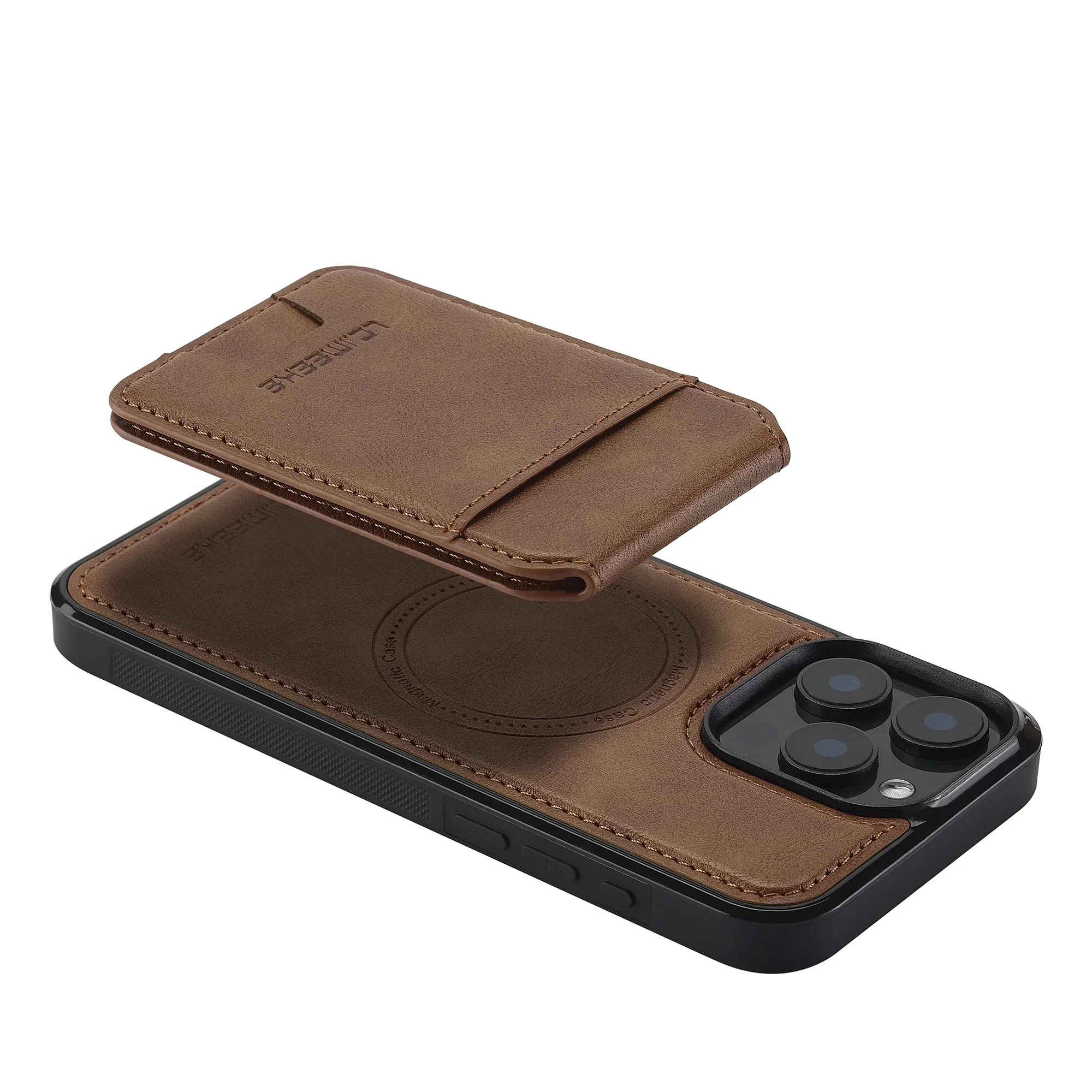 Detachable Magnetic 2 In 1 Leather Case For iPhone 16E 17 1615 14 13 12 11 Pro XS Max Air XR 8 7 Plus SE Card Pocket Phone Cover 5