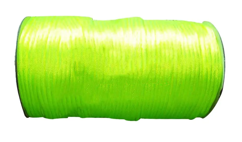 

Неоновый желтый погремушечный нейлоновый шнур 3 мм + ювелирные аксессуары веревка макраме браслет с китайским узлом нить 120 м/рулон