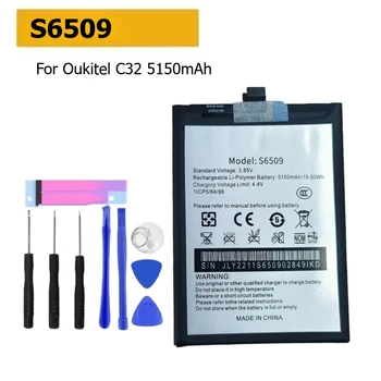 Per Oukitel C32 Batteria di backup ad alta capacità 5150mAh Sostituzione batterie per smartphone S6509