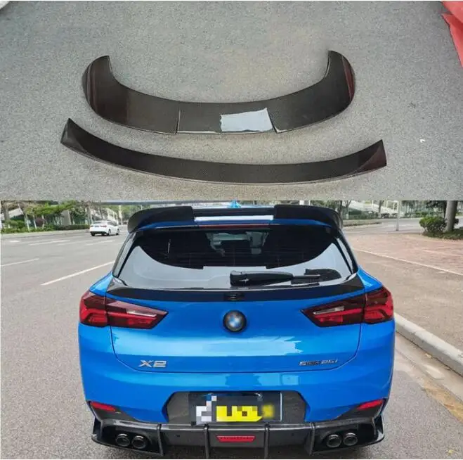 

Real Carbon Fiber Car Rear Wing Trunk Lip Roof Spoiler For BMW X2 F39 2018 2019 2020 2021 2022 2023