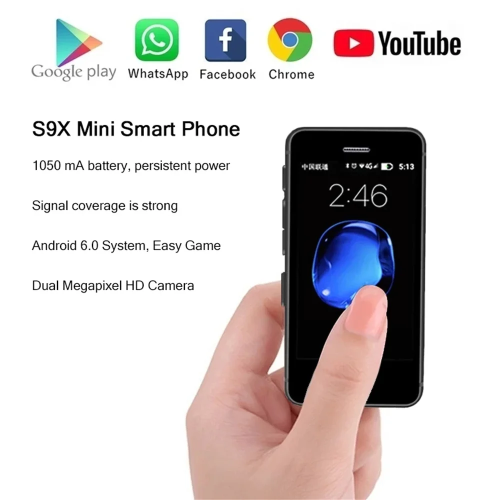 MELROSE S9X mini smartphone indétectable  - Mini Smartphone S9X, Android 6