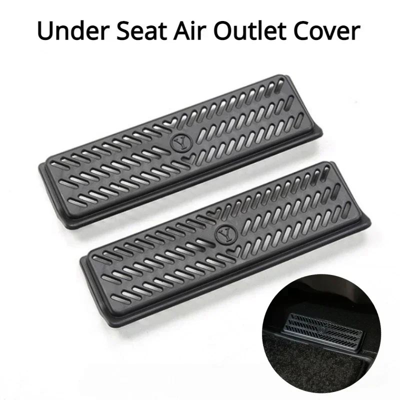 

2PC Under Seat Air Outlet Cover for Tesla Model 3 Y 21-23 Anti Dust Protection Vent Case Car Accessories for Tesla Berlin Austin