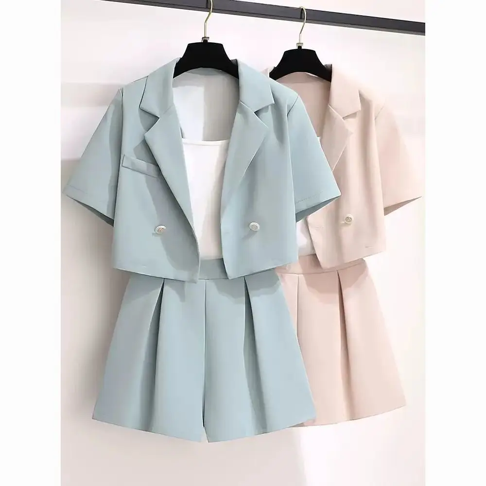 Sweet Korean Style Pastel Two-Piece Suit