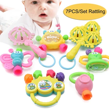 Infant Baby Toys Rattles Teething Toys Kids Hand Bell Children Development ABS Games Newborn Baby Toys 0-12 Months