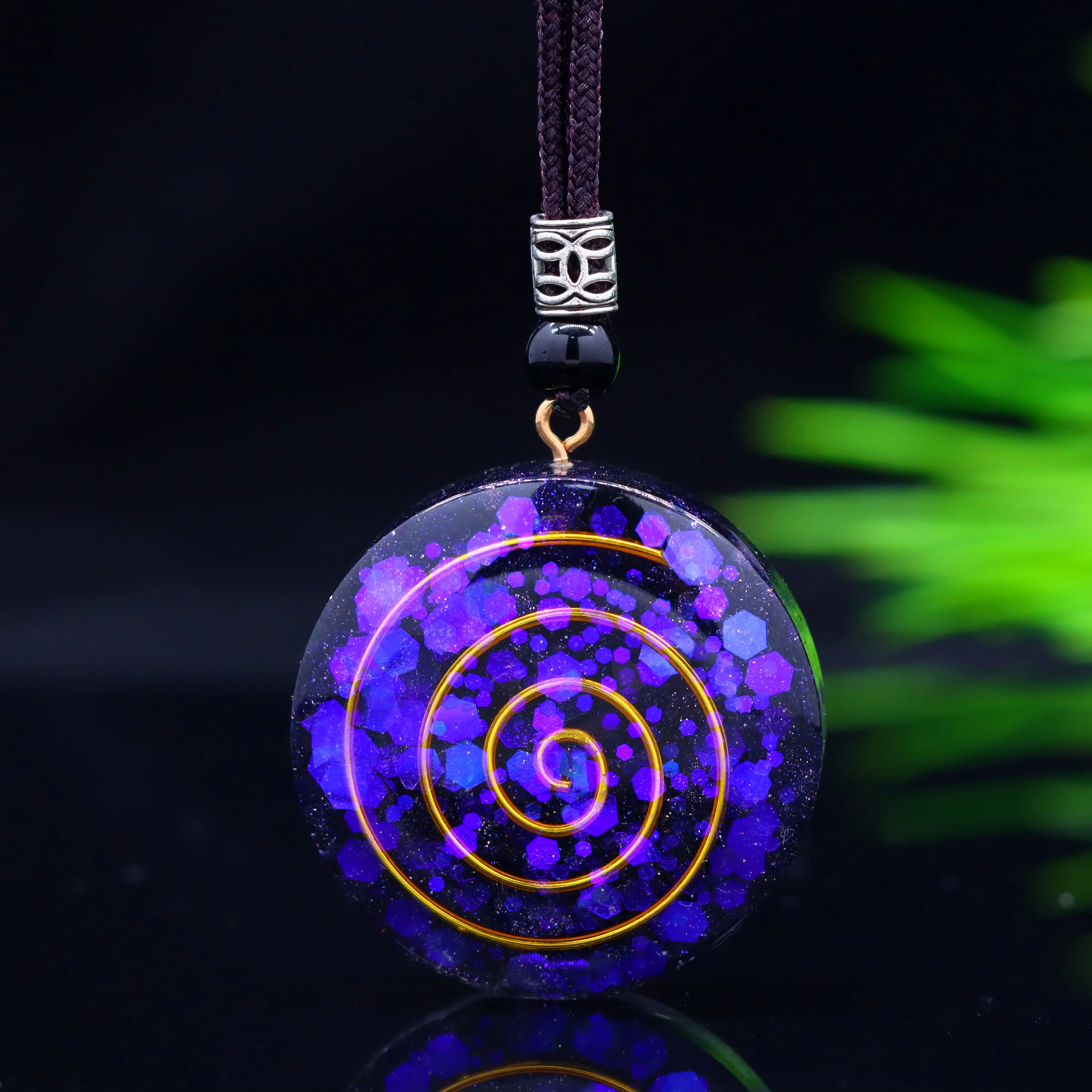 

Orgonite Pendant Necklace Energy Generator Emf Protection Healing Crystal Sacred Geometry Chakra Necklaces Meditation Jewellry