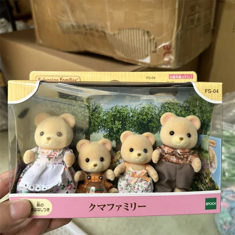 New Sylvanian Family Forest Baby Girl Doll Cute Decoratio Rainy Chocolate Rabbit The Little Cat Family Gifts