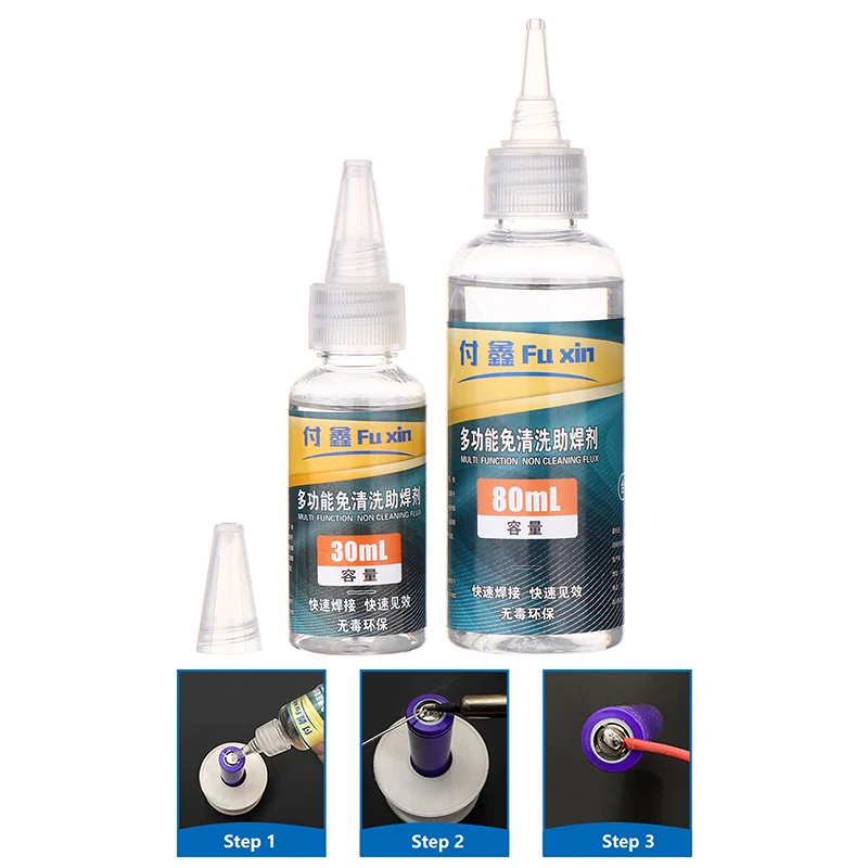 30/80ml Superior Solder Flux, Stainless Steel & Battery Restoration Flux, DIY Home Repair Welding Flux Tools