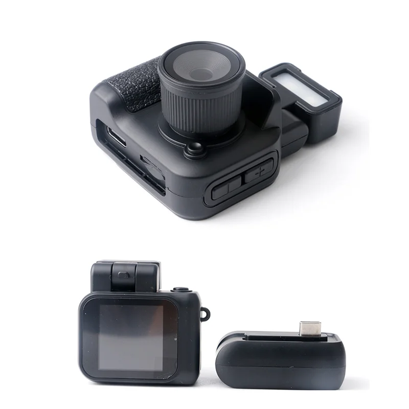EDT-Monoreflexes Style Mini Camera HD1080P CMOS With LCD Screen Flash Lamp And Battery Dock Portable Video Recorder DV