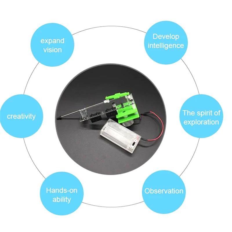 Mini Pistonlu Doğrusal Hareket Modeli İtme Çubuğu Teleskopik DIY Küçük İtme-Çekme Pistonlu Motor Modeli