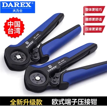Darex Pinza a crimpare terminale europeo Tipo di tubo Tipo ad ago Pressato a freddo 4/6 Tipo laterale Ve/Te6-4 Pinza a crimpare per elettricisti con tubo ad ago 1