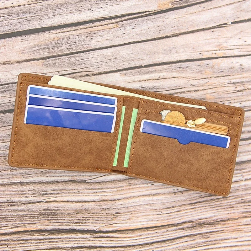 Coin Wallet Men Thin with Zipper and Coin Bag
