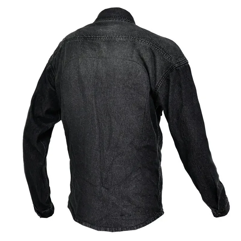New Motorcycle Riding Denim Clothing for Men and Women Casual Retro Black Motorcycle Jacket Shirt Anti-fall Protection Equipment