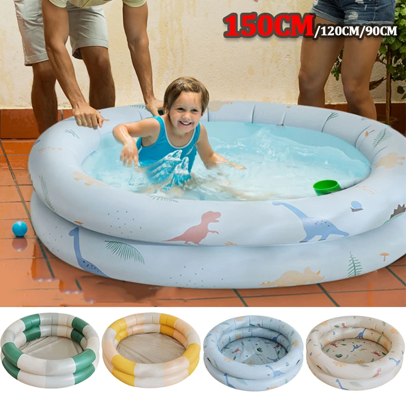 Inflatable Swimming Pool 150cm-90cm Inflatable Swimming Pool Baby Toys Outdoor Paddling Pool Infant Round Children Swimming Ring Room Bath inflatable swimming pool