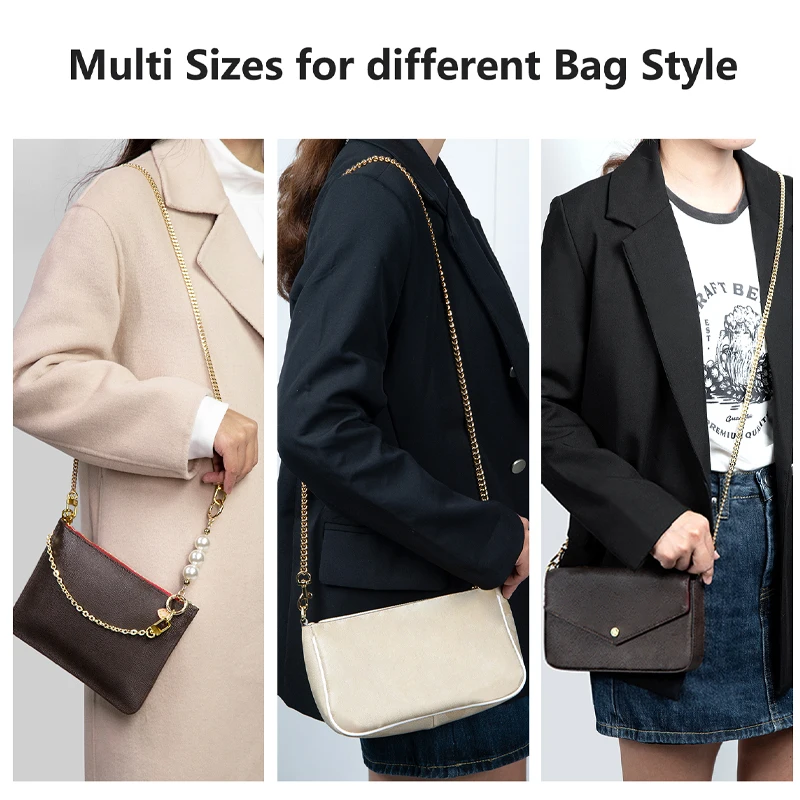 Metal Bag Chain Transformation Bag Strap Replacement Underarm Crossbody Shoulder Extension Chains DIY Accessories