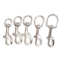 Scuba Diving Stainless Steel Quick Carabiner Swivel Eye Bolt 70-120mm Double Ended Snap Bolt Hook Clip For BCD Safe New 2