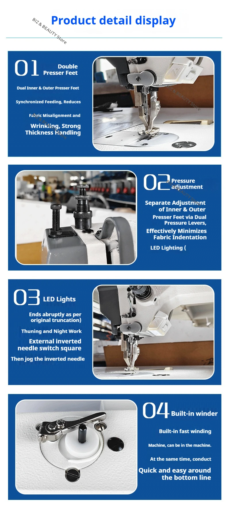 Automatic Industrial Sewing Machines Computerized Synchronous Thick Material Sewing Machines Electric Home Naaimachines JTS Sfdd78b372f5349369382cd0c5ec12e4bz
