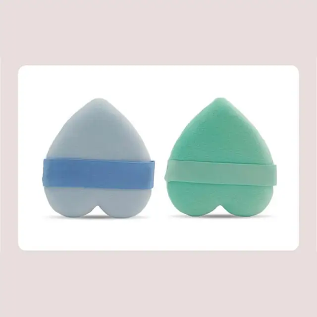 1pc Heart Shaped Powder Puff Cosmetics Soft Cotton Face Mini Face Make Up Sponge Flocking Make Up Puff Tools Washable 5