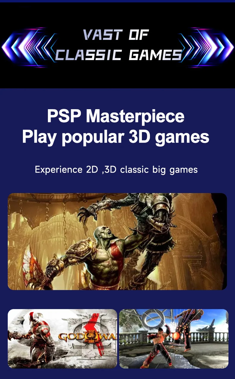 Ppsspp Emulator Psp Games Free Fire X2 PRO Retro Game Console 4K