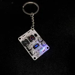 Cyberpunk Jewelry Keychain Pendant - Mechanical Explosion Design (Black)