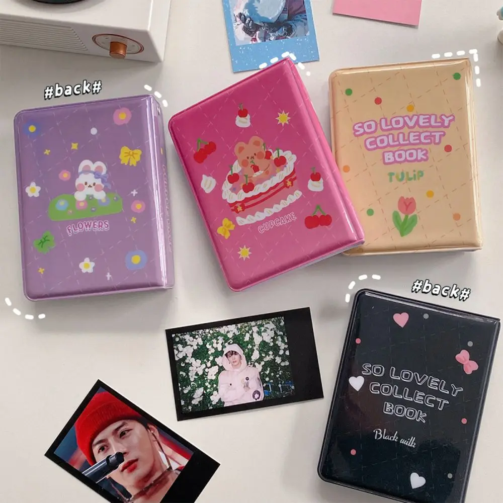 40 Pocket Photocard Holder Collect Case Postcard Storage Lace Heart Cutout Card Binder Photocard Album Photo Album Collect Book