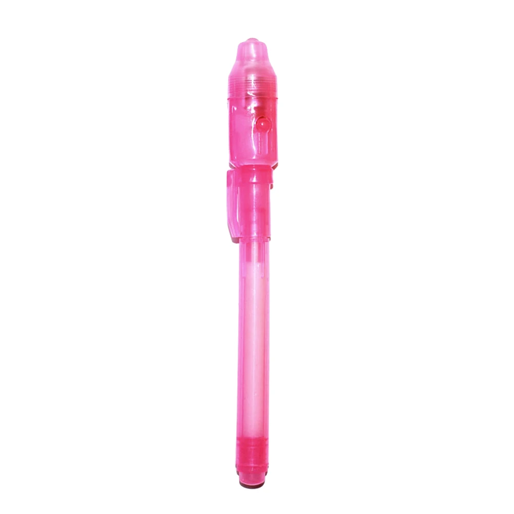 2 in 1 Luminous Light Invisible Ink Pen UV Check Money Drawing Magic Pens