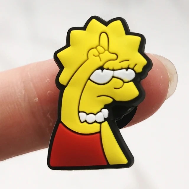 1Pcs Shoe Charms Classic Animated Characters Sandals Accessories Garden Shoe Buckle Decorations For croc jibz Kids Party Gift E