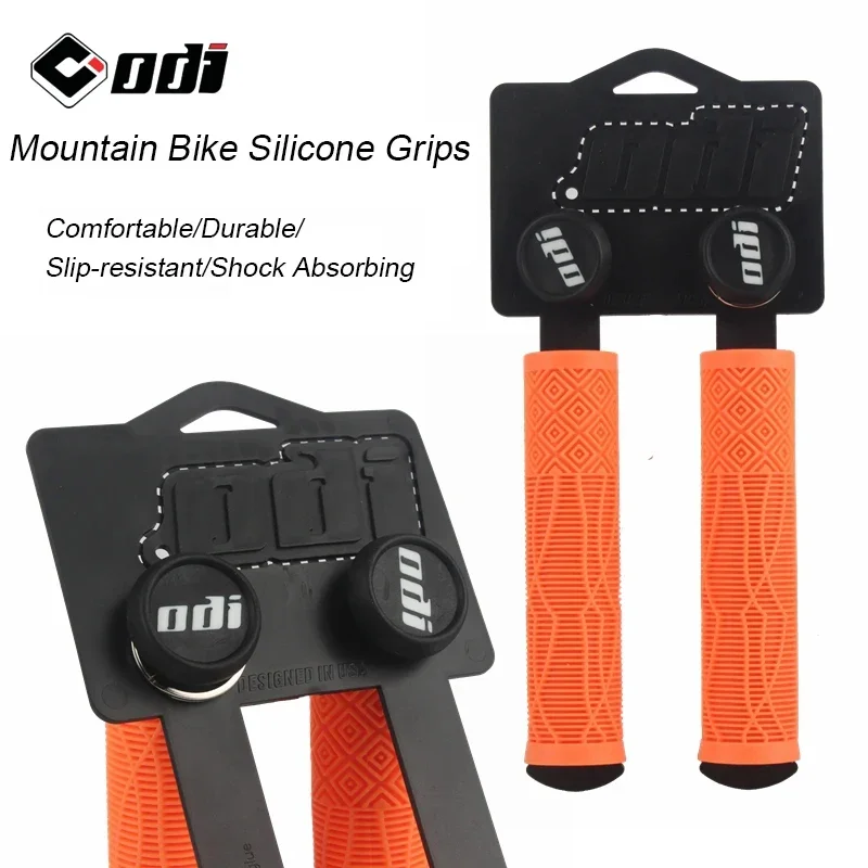 ODI MTB 핸들 바 그립, 부드러운 미끄럼 방지 충격 흡수 핸들 커버, 실리카 젤 핸들 바 그립, XC/AM 자전거 액세서리 