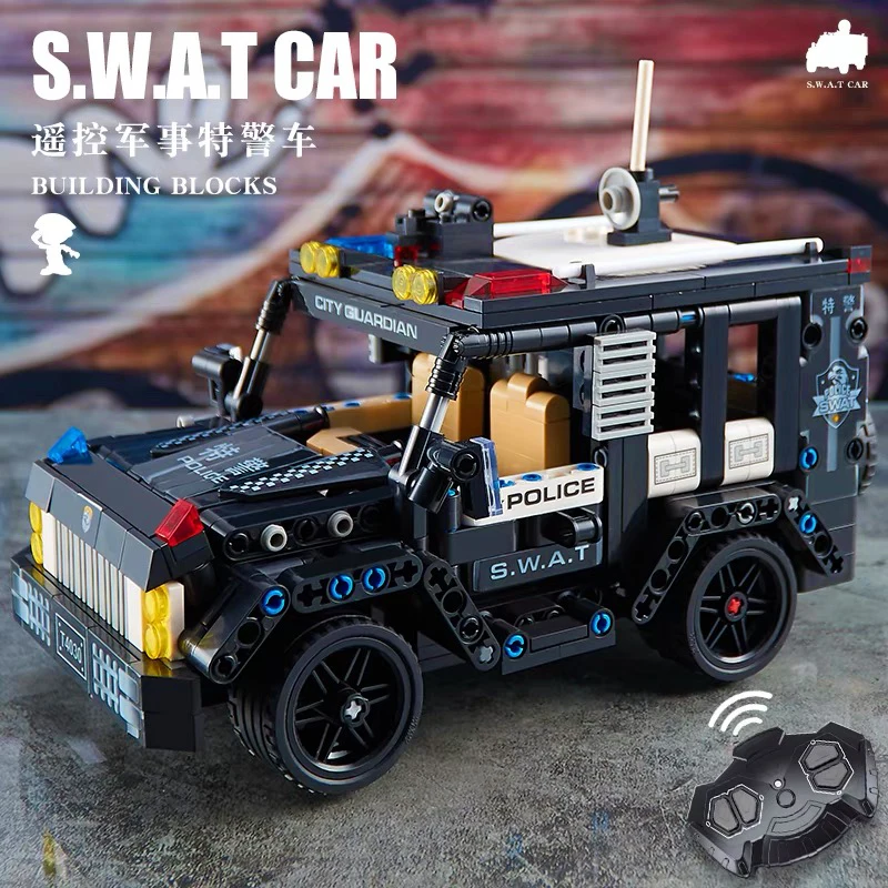 Telecomando Tecnico Swat Sport Car Bricks City Fire Truck Ambulanza Car Vehicle Building Blocks Set Toy For Kid Gift Moc