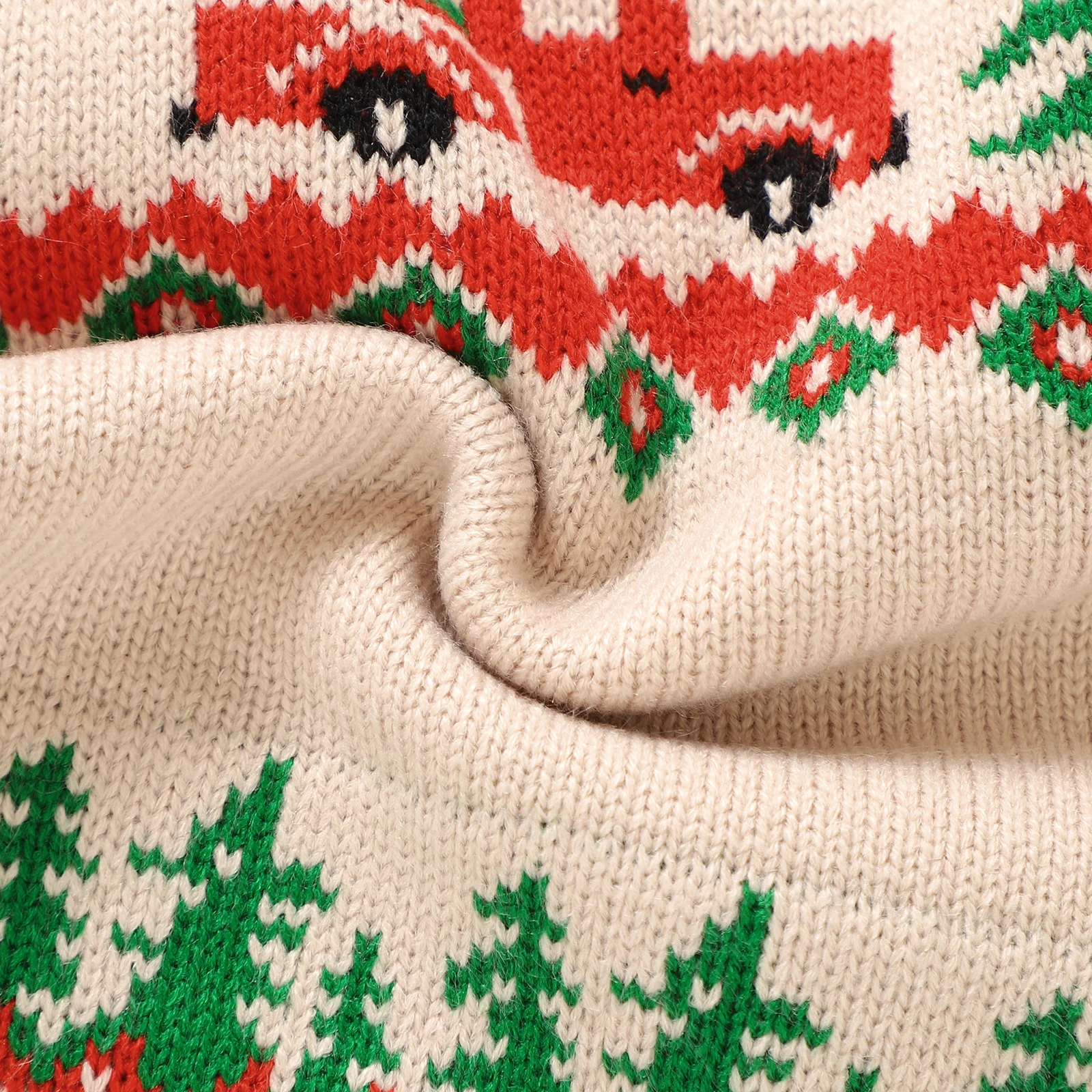 Baby Girls Sweater Christmas Cute Long Sleeve Truck Print Newborn Knit Pullovers Infant Jumper Tops
