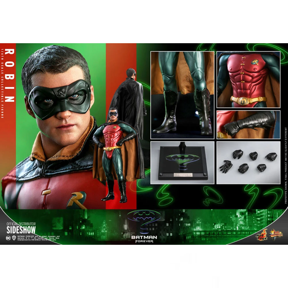 In Stock Hot Toys MMS594 DC Comics Batman Forever Robin Chris O'Donnell 1/6  Scale 12