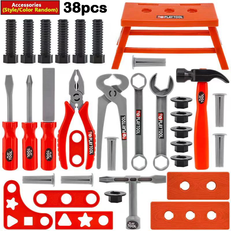 Children's Pretend Play Tool Set - Educational Engineering Puzzle & Repair Toy Gift