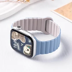 Magnetic Loop Silicone Sport Bracelet - 38 40 41mm - S11 42mm (27 blue starlight)