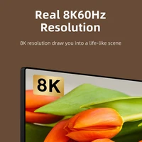 CABLETIME 8K 60Hz DP to HDMI Adapter DP 2.1 Zinc Alloy Displayport to HDMI Adapter 4K/144Hz DP  for PC Monitor Switch PS5 HDTV - Image 2