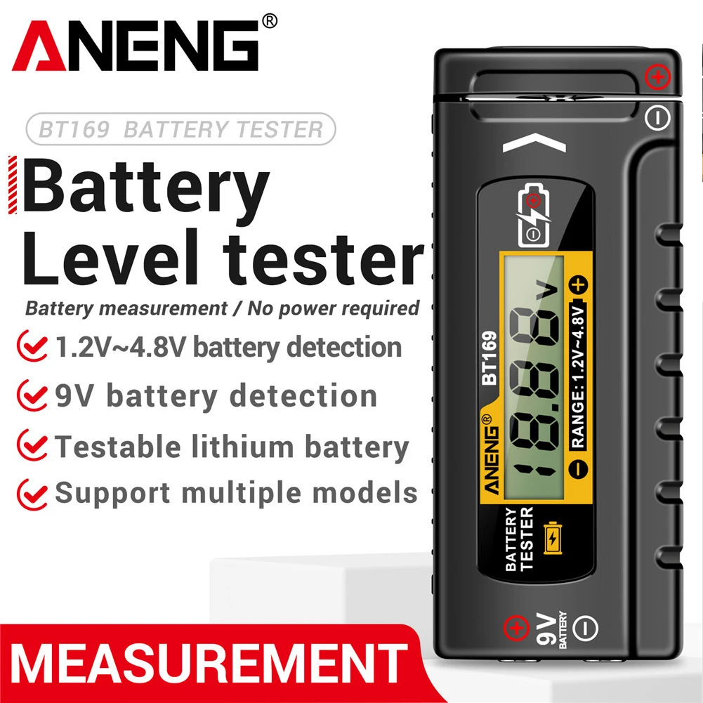 Digital Battery Tester Battery Level Detector Checker Capacity Check Detector for C D N AAA AA Button Cell battery tester