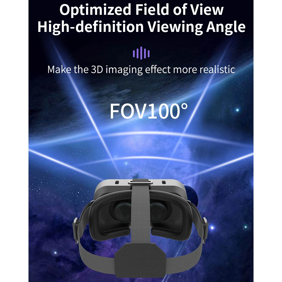 Occhiali VR 3D Viar Telefono Cuffie per realtà virtuale Dispositivi per casco Lenti intelligenti Occhiali per smartphone Cellulare Hedset Set di giochi per dispositivi mobili - immagine 2