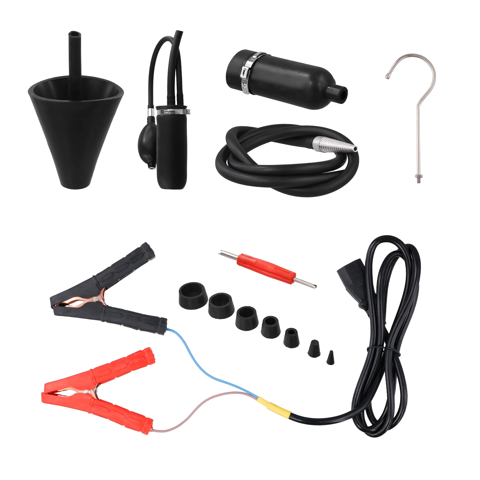Podofo Automotive EVAP Rauchlecksucher mit Eingebauter Luftpumpe, Druckmesser, Durchflussmesser, Dual-Modus-Tester – Detail 11
