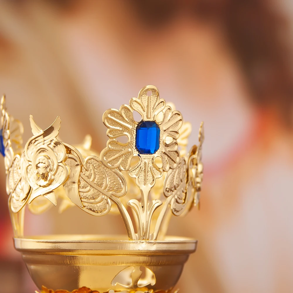 HTISOK Orthodoxer Kirchenkerzenhalter, orthodoxer Kerzenständer, heiliges Design für Gebetstahlren, Segen, religiöser Kerzenhalter – Detail 12