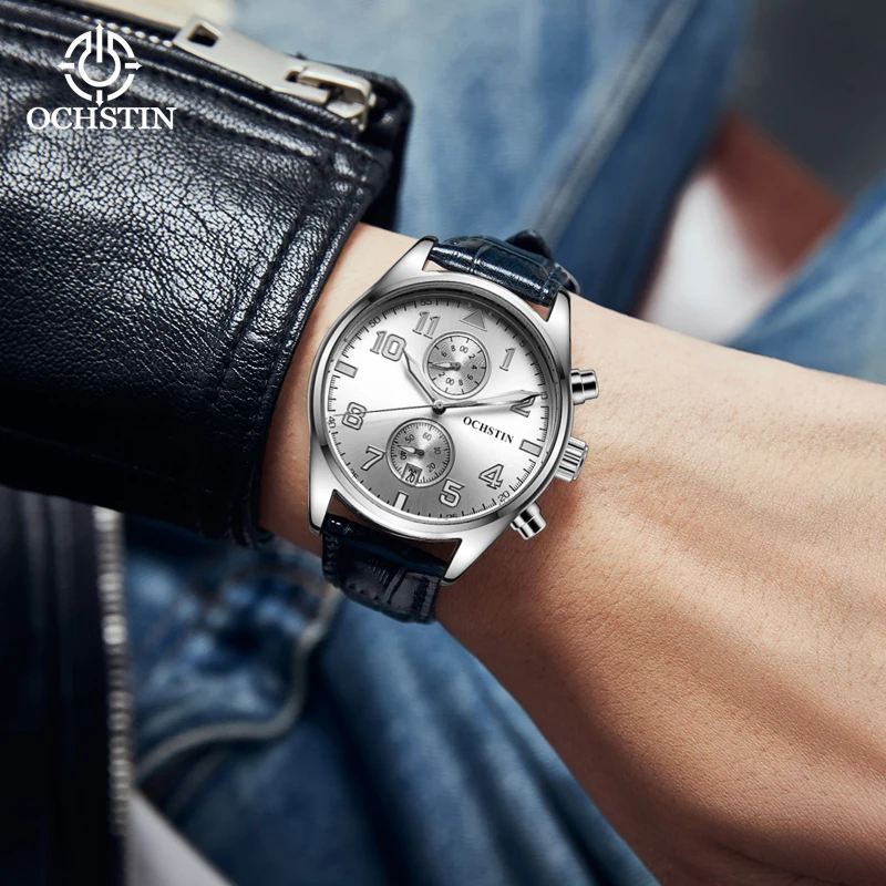 Ochstinprominente celebrity series simple personality trend multi-functional quartz movement waterproof man quartz watch