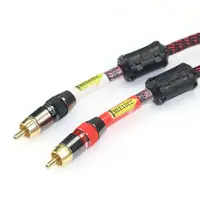 Limited time offer 5N OFC audio cable 2RCA to 2RCA Red and white Lotus plug signal coaxial line AV CD power amplifier cable - Image 2
