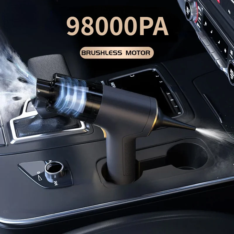 

98000Pa Wireless Car Vacuum Cleaner Strong Suction Handheld Robot Vacuum Home & Car Dual Use Mini Vacuum Cleaner Home Appliance