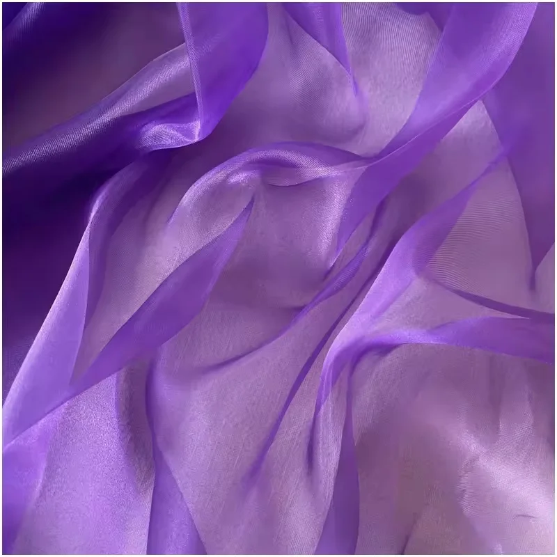 Elegant Sage Green Matte Sheer Organza Fabric for Bridal and Formal Wear
