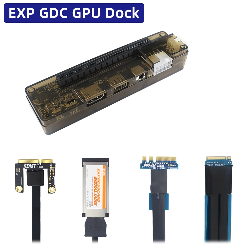 Exp Gdc Placa de Vídeo Portátil Externa Doca Notebook para Placa Gráfica Adaptador Mini Pci-e Ngff M.2 a e Chave Expresscard Interface