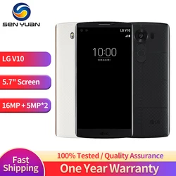 Original Unlocked LG V10 H900 H901 F600 4G LTE Android Mobile Phone Hexa Core 5.7'' 16.0MP 4GB RAM 64GB ROM WIFI GPS CellPhone