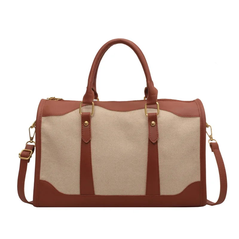 

New Handheld Tote Bag Texture Large Capacity Bag Travel Commuter Crossbody Bag For Women
