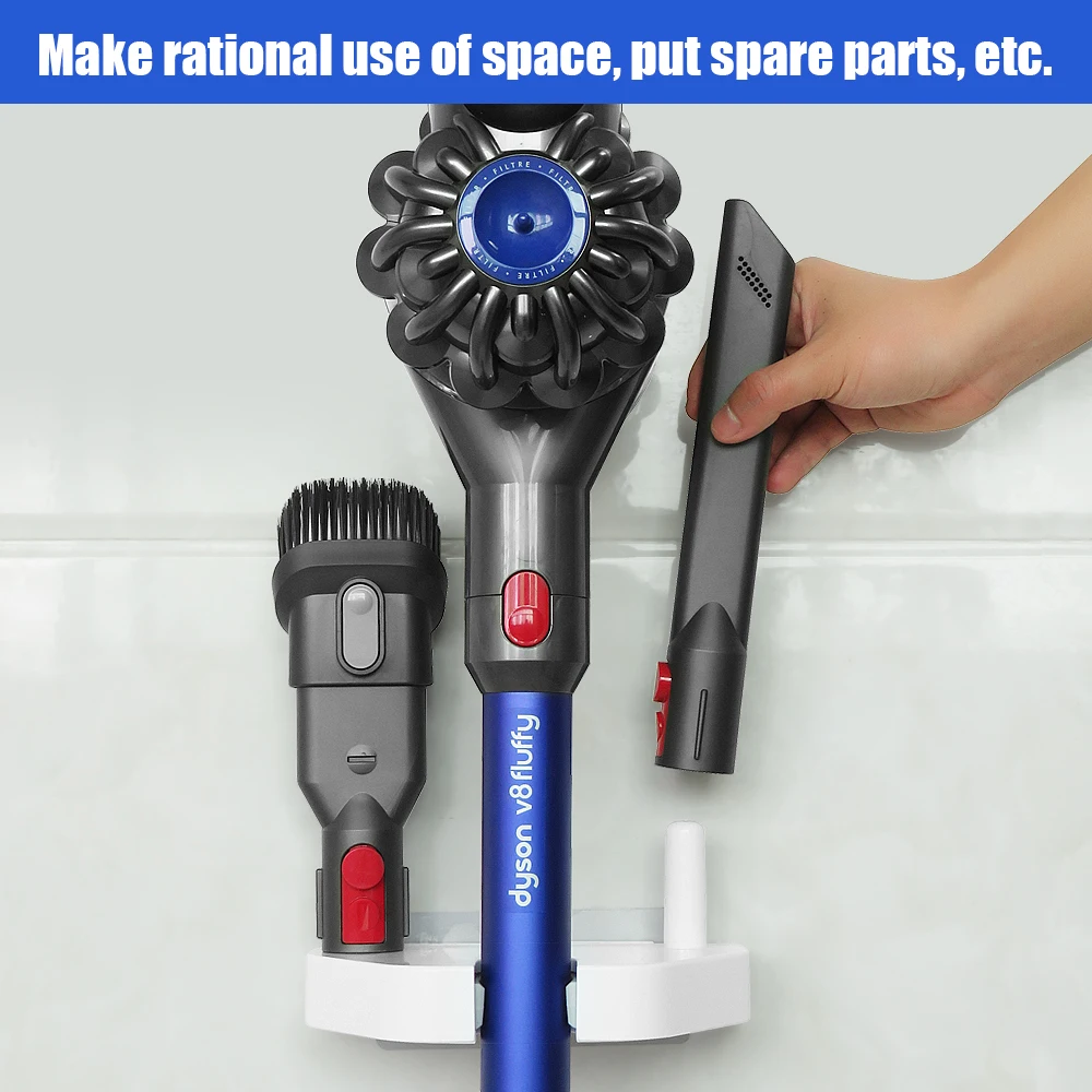 Hoogo Orga-nicer ST007 | Soporte Universal Para Aspiradora Inalámbrica Con Tubos De Succión De 32 – 46 Mm De Diámetro, Fácil Montaje Sin Taladrar | Soporte De Suelo Con Batería