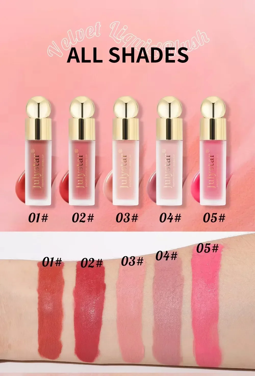 Multi-function Blush Stick Natural Cheek Face Rouge Blusher Cream Lasting High Color Rendering Brightening Skin Tone Waterproof blush stick facial blusher blush cream cream blusher