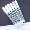 1/2/3/4PCS White Long Head Markers, 0.7MM Multi-Surface Deep Hole Markers, Long Nib, for Construction, Crafts More 6