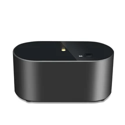 Premium Portable Waterless Aroma Diffuser - Compact Essential Oil Nebulizer (Black)