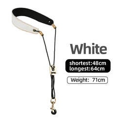 Universal Saxophone Neck & Hanging Strap - Comfortable Sling for All Ages (White)